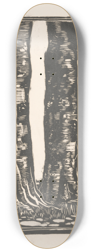 Janus de Winter - Twee boomstammen 8.25 inch art skate deck