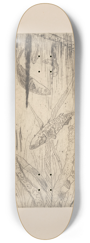 Janus de Winter - Vissen 8.25 inch art skate deck