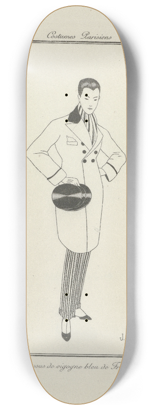 Jan van Brock - Pardessus de vigogn 8.25 inch art skate deck