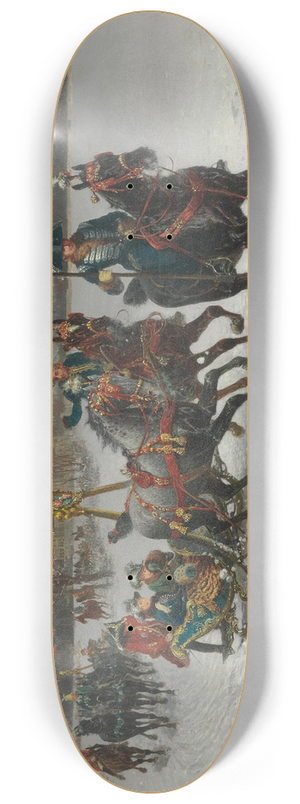 Jan Van Chelminski - Leaving the Castle 8.25 inch art skate deck