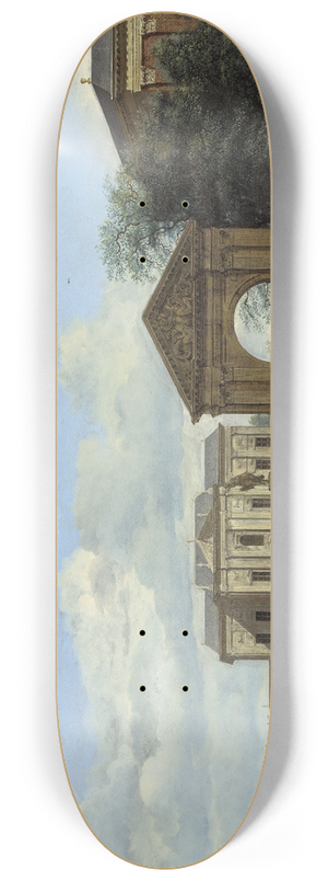 Jan van der Heyden - An Architectural Fantasy 8.25 inch art skate deck