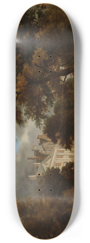 Jan van der Heyden - The Stone Bridge 8.25 inch art skate deck