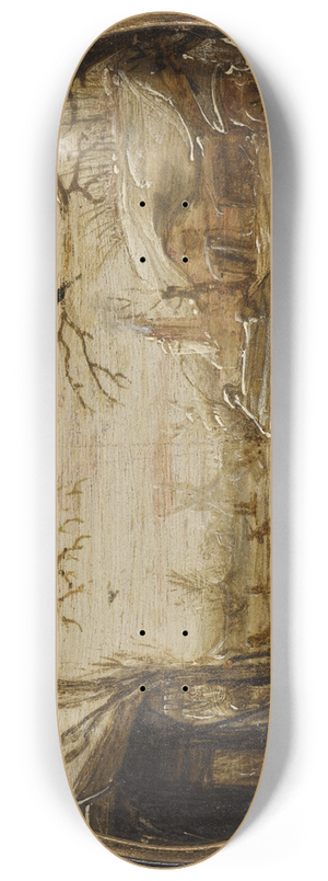 Jan van de Velde the younger - Winter Landscape 8.25 inch art skate deck