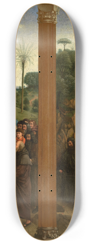 Jan van Eyck - Holy Hermits and Holy Pilgrims 8.25 inch art skate deck
