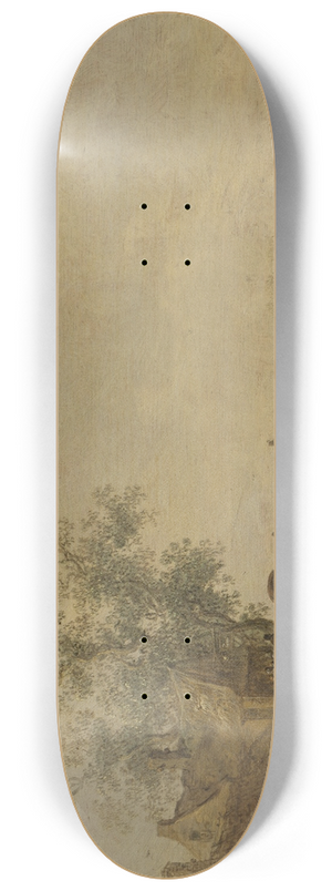 Jan van Goyen - The Stop before the Inn 8.25 inch art skate deck
