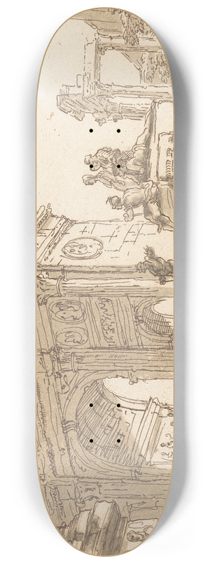 George Knapton - Classical scene 8.25 inch art skate deck
