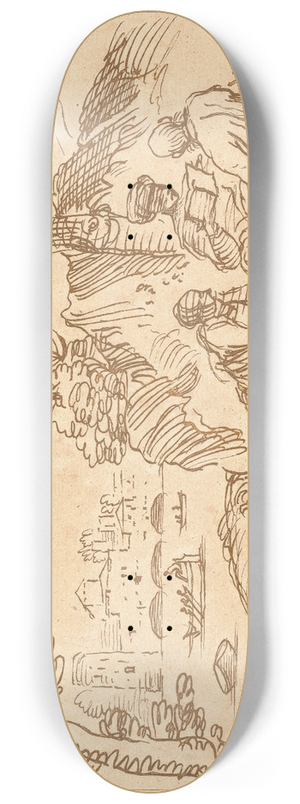 George Knapton - Desert Scene 8.25 inch art skate deck