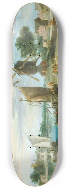 Jan Van Kessel The Elder - Landscape With A Mill 8.25 inch art skate deck