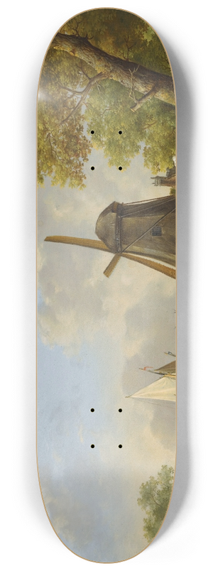 Jan Van Os - A Summer Landscape 8.25 inch art skate deck