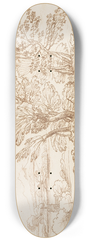 George Knapton - Pastoral scene 3 8.25 inch art skate deck