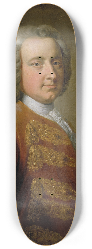 George Knapton - Portrait of a Man 8.25 inch art skate deck