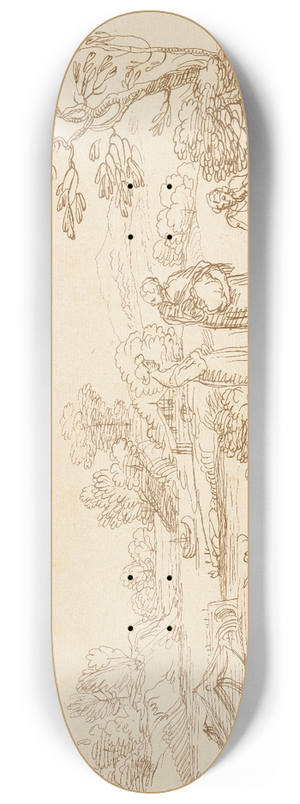 George Knapton - River bank 8.25 inch art skate deck