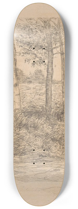 Jan Veth - Landweg met bomen, Bussum 8.25 inch art skate deck