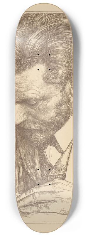 Jan Veth - Portret van August Bebel 8.25 inch art skate deck