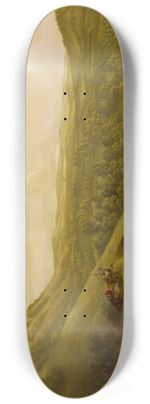George Lambert - Box Hill, Surrey, with Dorking in the distance 8.25 inch art skate deck