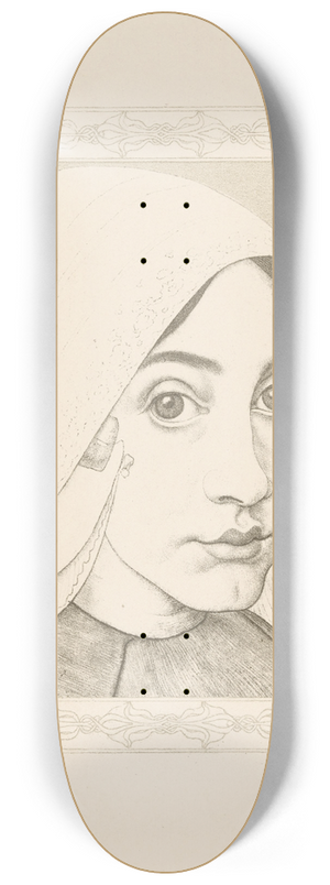 Jan Veth - Portret van een meisje 8.25 inch art skate deck