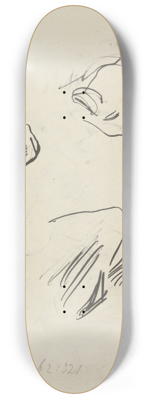 Jan Veth - Schetsen van een kat 8.25 inch art skate deck