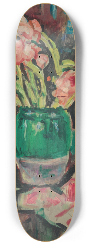George Leslie Hunter - Gladioli in a green vase 8.25 inch art skate deck