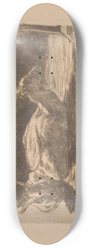 Jan Veth - Twee geiten 8.25 inch art skate deck