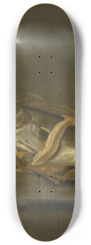 Jan Vonck - Still Life with a Haddock and Gurnard 8.25 inch art skate deck