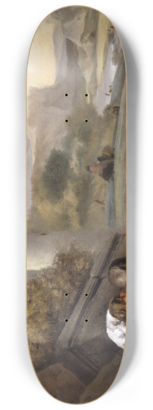 Jan Weenix - Landscape with Shepherd Boy 8.25 inch art skate deck