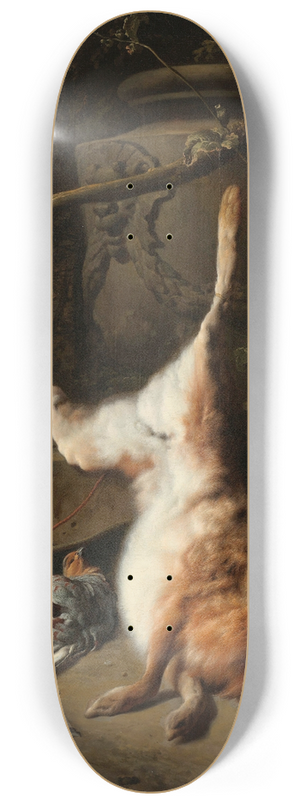 Jan Weenix - Still Life with a Hare and other Game 8.25 inch art skate deck