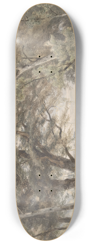 Jan Willem van Borselen - Watertje onder bomen aan het einde van een bos 8.25 inch art skate deck