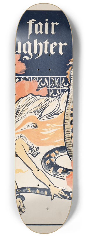 J.C. Leyendecker - One fair daughter 8.25 inch art skate deck