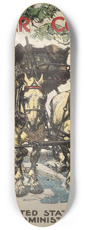 J.C. Leyendecker - Order coal now 8.25 inch art skate deck