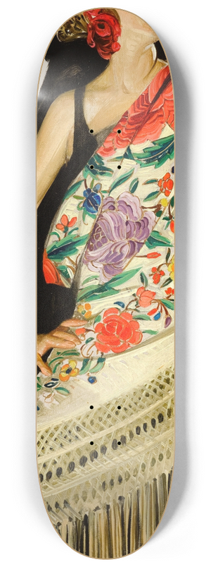 J.C. Leyendecker - Spanish Shawl 8.25 inch art skate deck