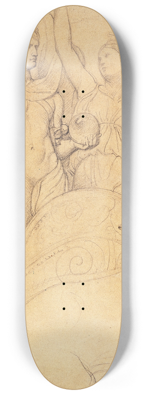 Jean Auguste Dominique Ingres - Etude pour Lapothose de Napolon Ier 8.25 inch art skate deck