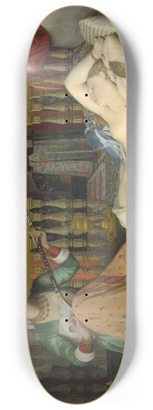 Jean Auguste Dominique Ingres - Odalisque, Slave, and Eunuch 8.25 inch art skate deck