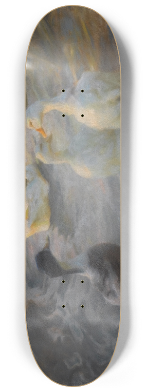 Alexander Koester - Ducks among reeds in a pond 8.25 inch art skate deck