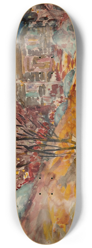 George Luks - Autumn Landscape 8.25 inch art skate deck