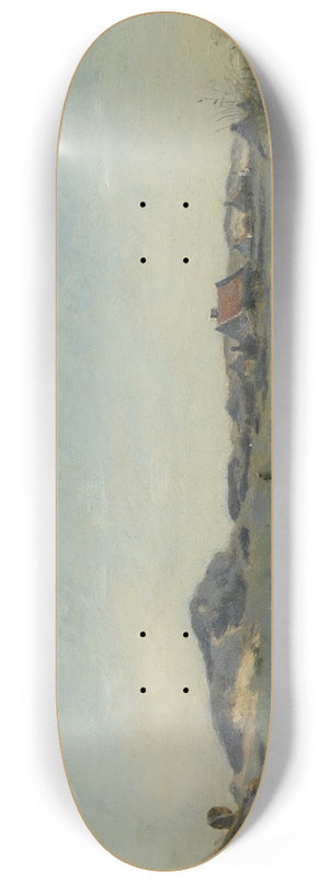 Jean-Baptiste-Camille Corot - Dunkerque. Une pcheuse de crevettes 8.25 inch art skate deck