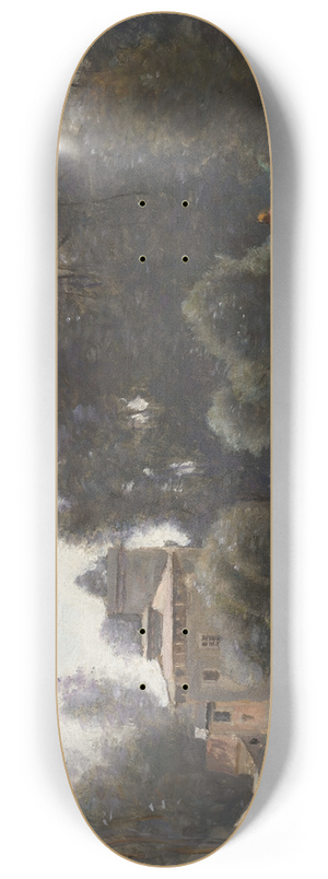 Jean-Baptiste-Camille Corot - Souvenir de la Villa Borghse 8.25 inch art skate deck