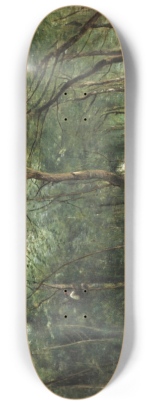 Jean-Baptiste-Camille Corot - The Eel Gatherers 8.25 inch art skate deck