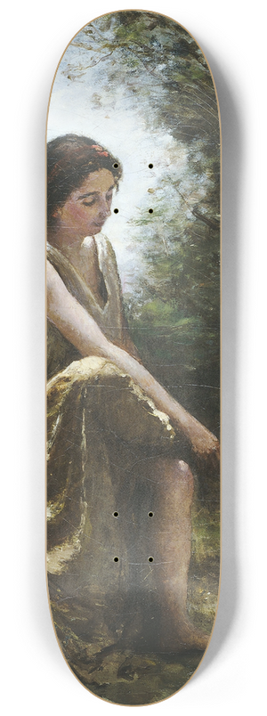 Jean-Baptiste-Camille Corot - Wounded Eurydice 8.25 inch art skate deck