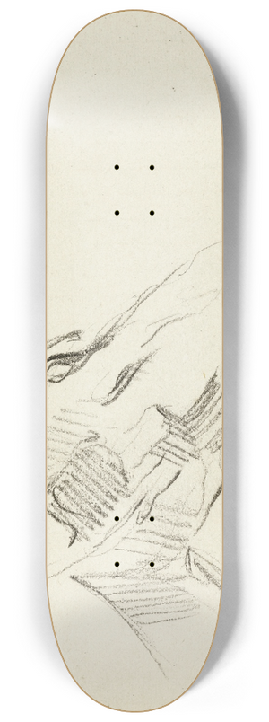 Jean-Baptiste Carpeaux - Etude de tte de cheval 8.25 inch art skate deck