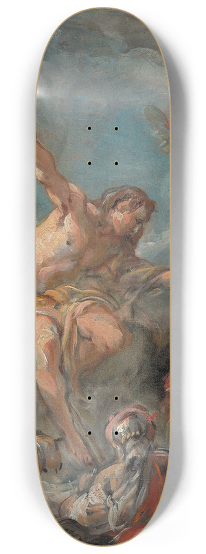 Jean-Baptiste Deshays - Saint John the Baptist Preaching in the Desert 8.25 inch art skate deck