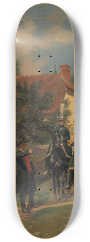 Jean-Baptiste douard Detaille - Gendarmes dOrdonnance 8.25 inch art skate deck