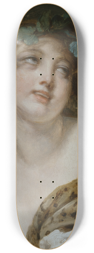Jean-Baptiste Greuze - Bacchante 8.25 inch art skate deck