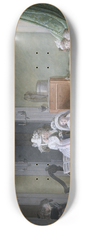 Jean-Baptiste Mallet - La Visite aux jeunes maris 8.25 inch art skate deck