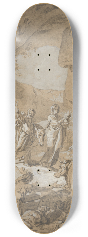 Jean Baptiste Marie Pierre - The Flight into Egypt 8.25 inch art skate deck