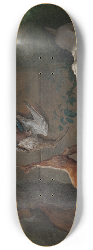 Jean-Baptiste Oudry - Dog Guarding Dead Game 8.25 inch art skate deck