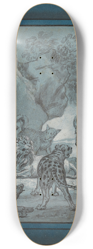 Jean-Baptiste Oudry - The Plague-stricken Animals 8.25 inch art skate deck