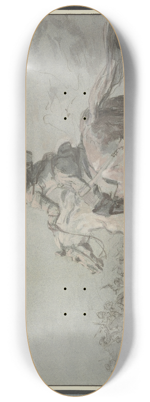 Jean-Baptiste Robin - Ein Krassier nach links springend 8.25 inch art skate deck