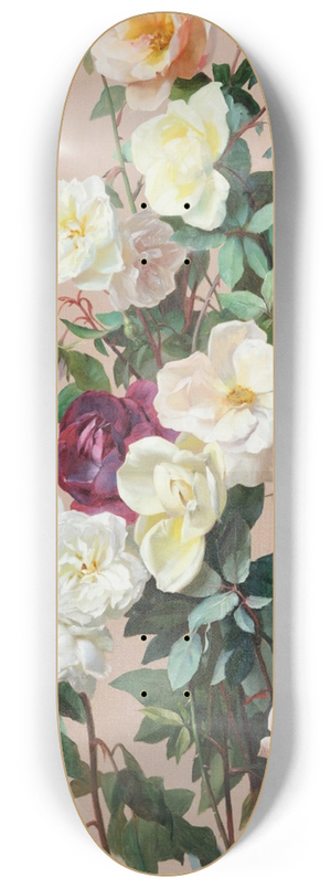 Jean Benner - Still life with flowers 8.25 inch art skate deck