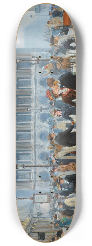 Jean Braud - Larrive Des Midinettes 8.25 inch art skate deck