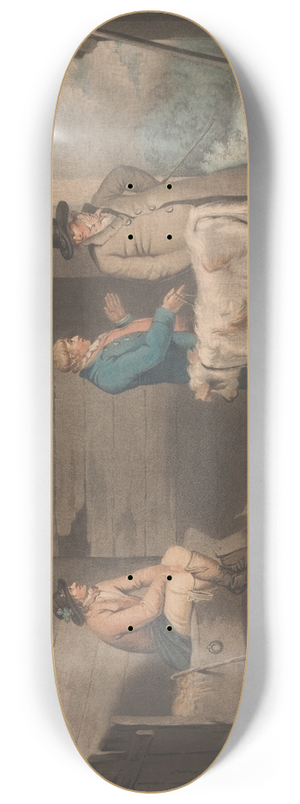 George Morland - The Hard Bargain 8.25 inch art skate deck George Morland - The Hard Bargain 8.25 inch art skate deck